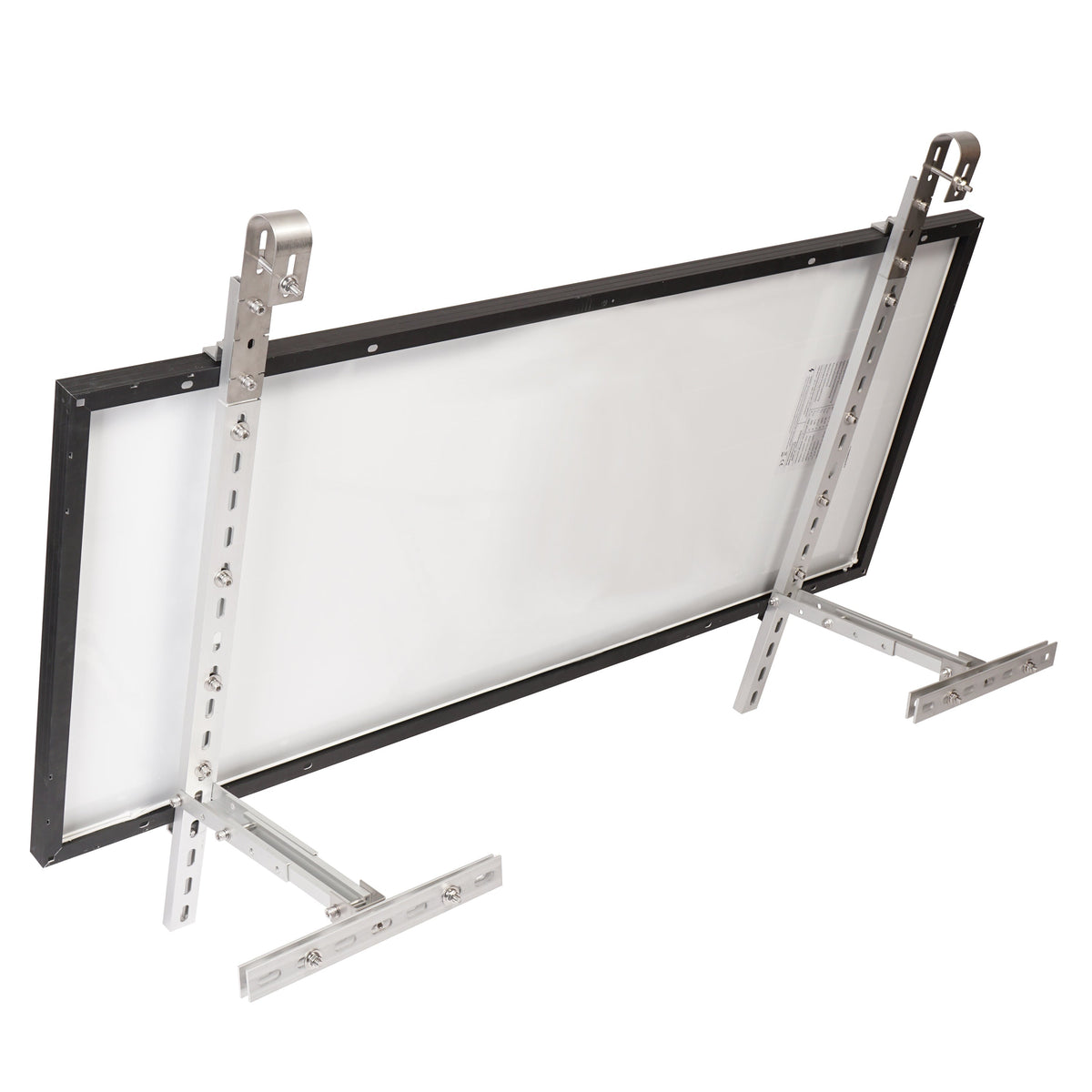 Supporto da balcone per pannello solare in alluminio argento inclinabile BKW-H