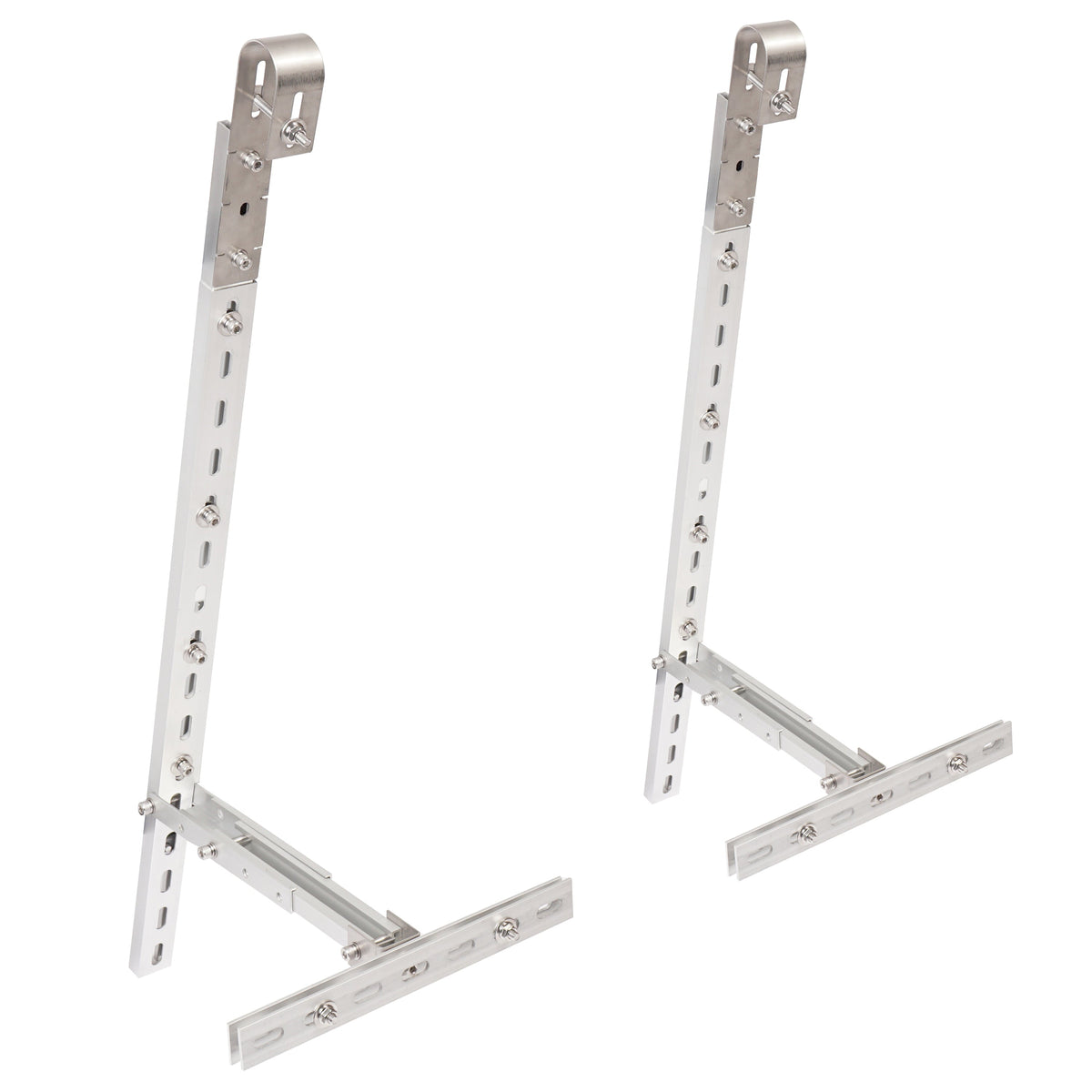 Supporto da balcone per pannello solare in alluminio argento inclinabile BKW-H