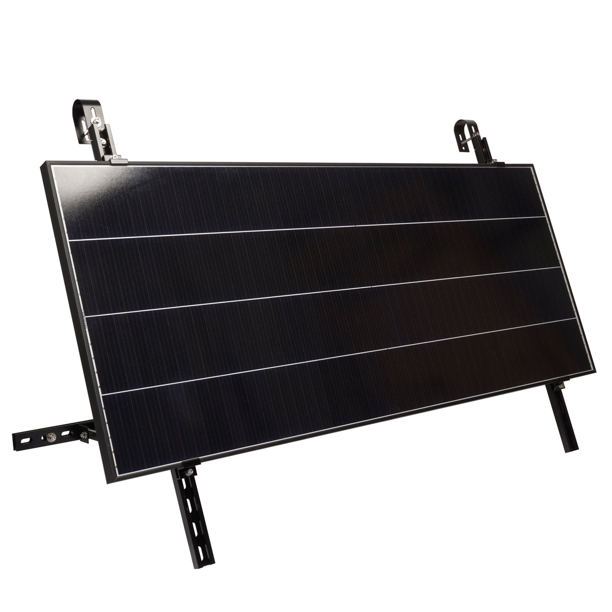 Supporto da balcone per pannello solare in alluminio nero inclinabile BKW-HS