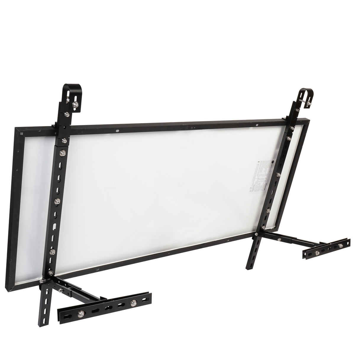 Supporto da balcone per pannello solare in alluminio nero inclinabile BKW-HS