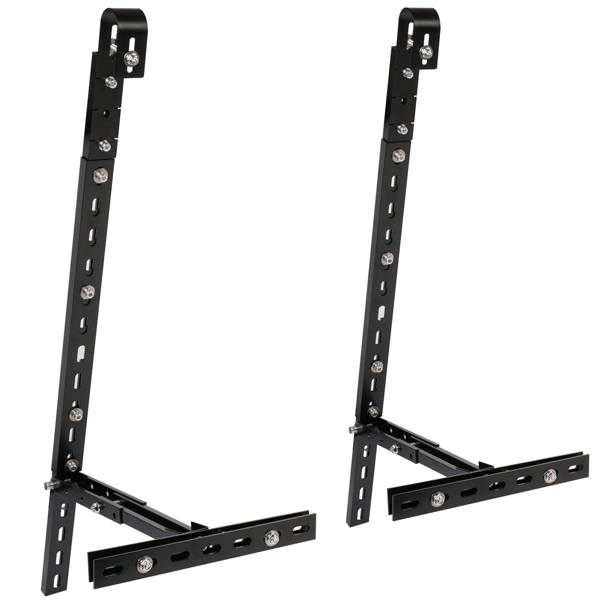 Supporto da balcone per pannello solare in alluminio nero inclinabile BKW-HS