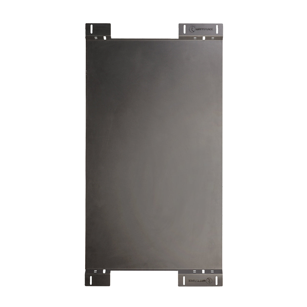 Piastra di supporto in alluminio nero per pannelli solari flessibili su VW California T5/T6/T6.1