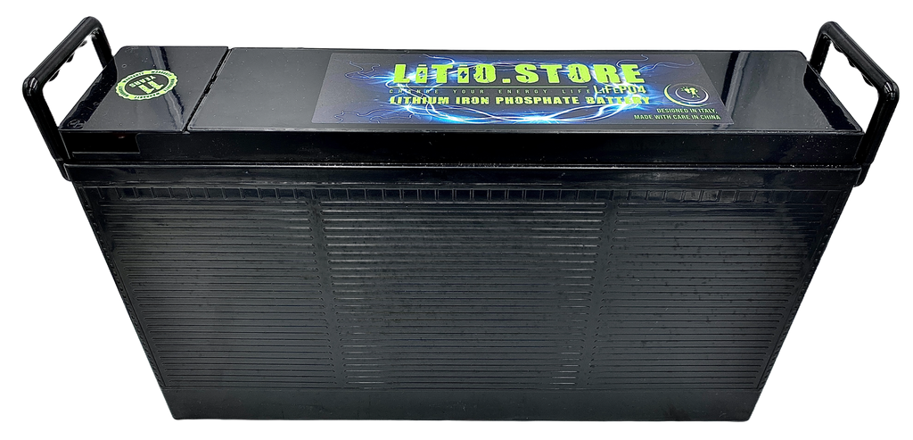 Batteria LiFePO4 12V 200Ah Litio Store LFP 175A BMS Ultraslim 2560Wh