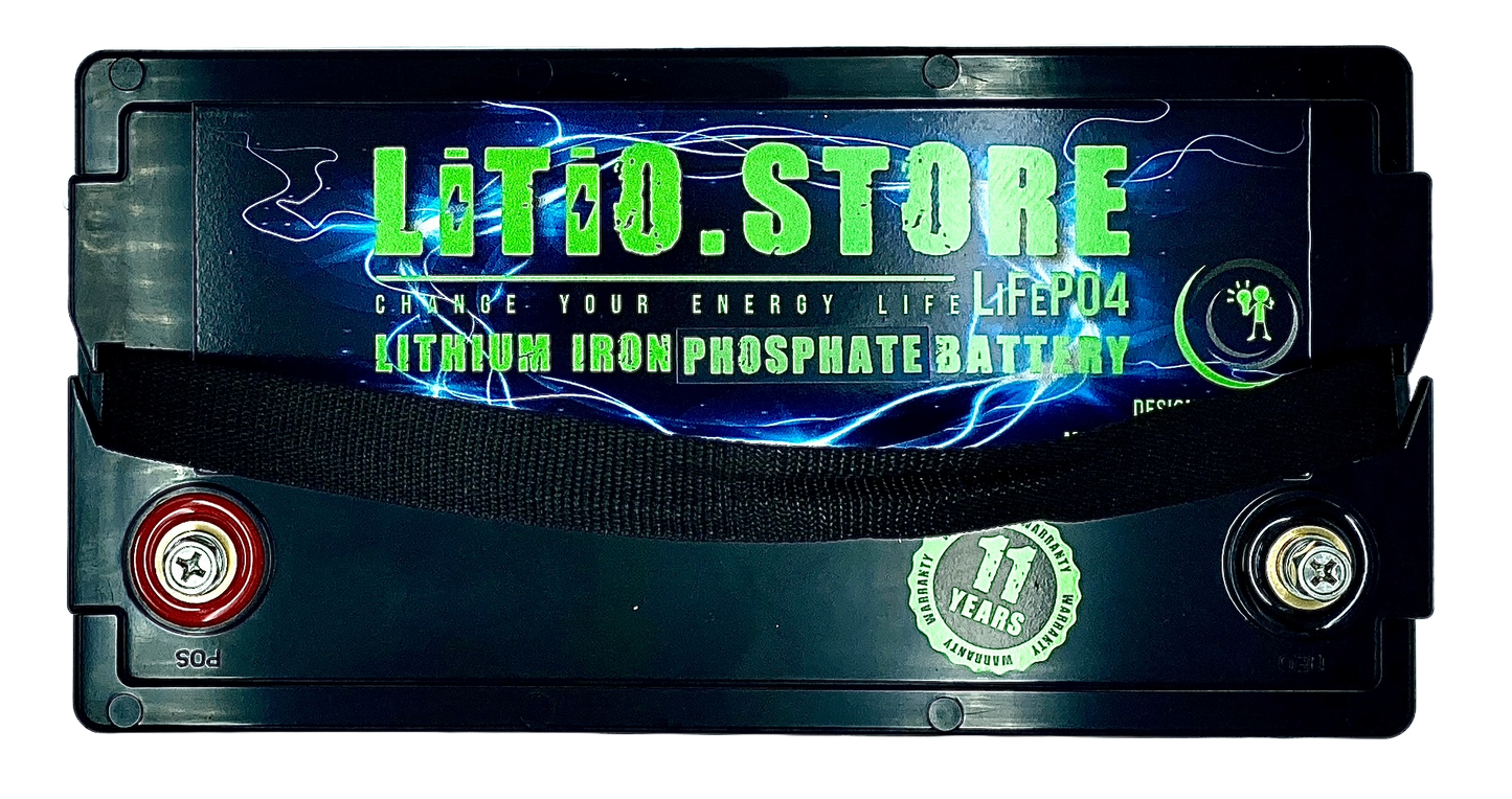 Baterie LiFePO4 24V 54Ah Bluetooth Litio Store LFP 100A BMS 1382Wh