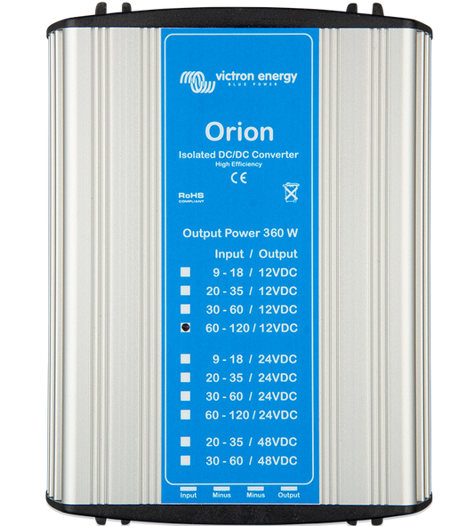 Victron Energy Orion 110/12-30A isolato convertitore DC-DC 110V-12V 360W