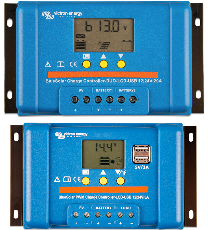 Victron Energy BlueSolar PWM DUO-LCD&USB 12/24V 20A regolatore PWM per due batterie