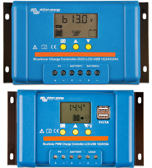 Victron Energy BlueSolar PWM-LCD&USB 12/24V 10A regolatore di carica solare PWM con display