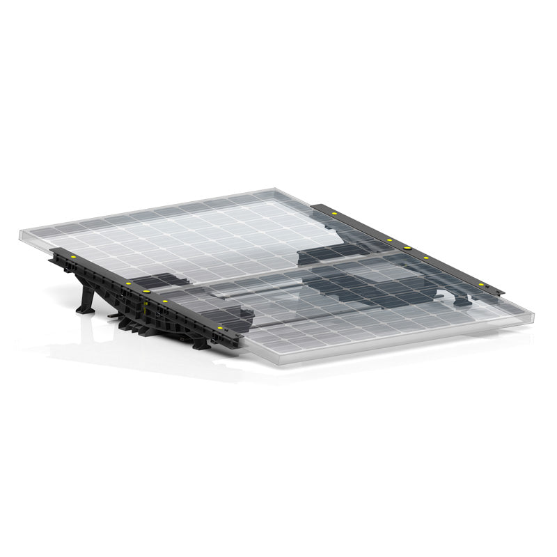 Kit di Fissaggio Sophia Soft per 1-2 Pannelli Fotovoltaici a Zavorra (Tetto Piano)