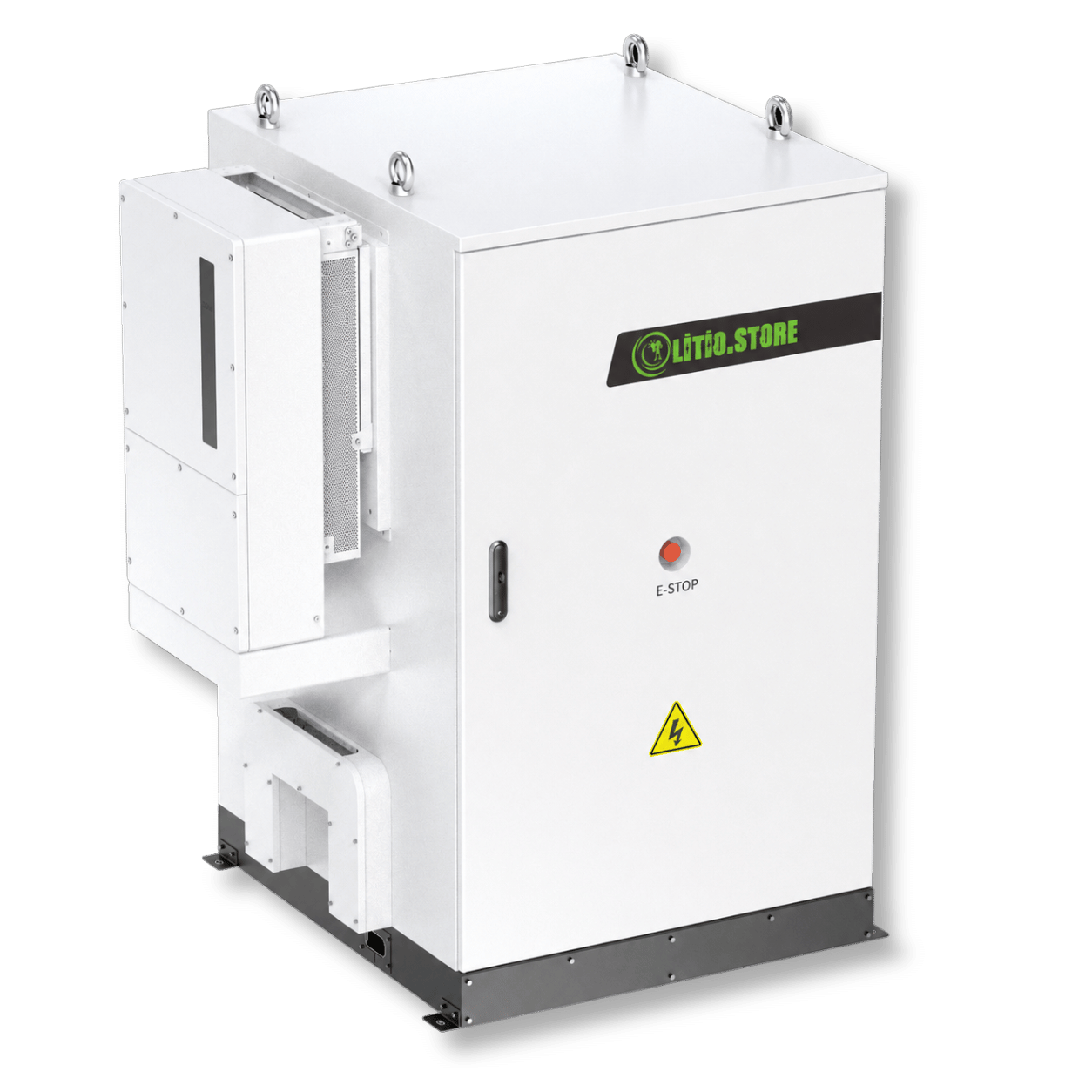 All-In-One Batteria 128kWh Inverter 50kW Trifase Solis Sistema BESS 400V IP54 con Estintore Interno per accumulo industria Off-Grid LS-BESS128050