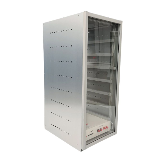 Armadio Batterie per 8 Pytes E-BOX 48100R Effetto Acciaio