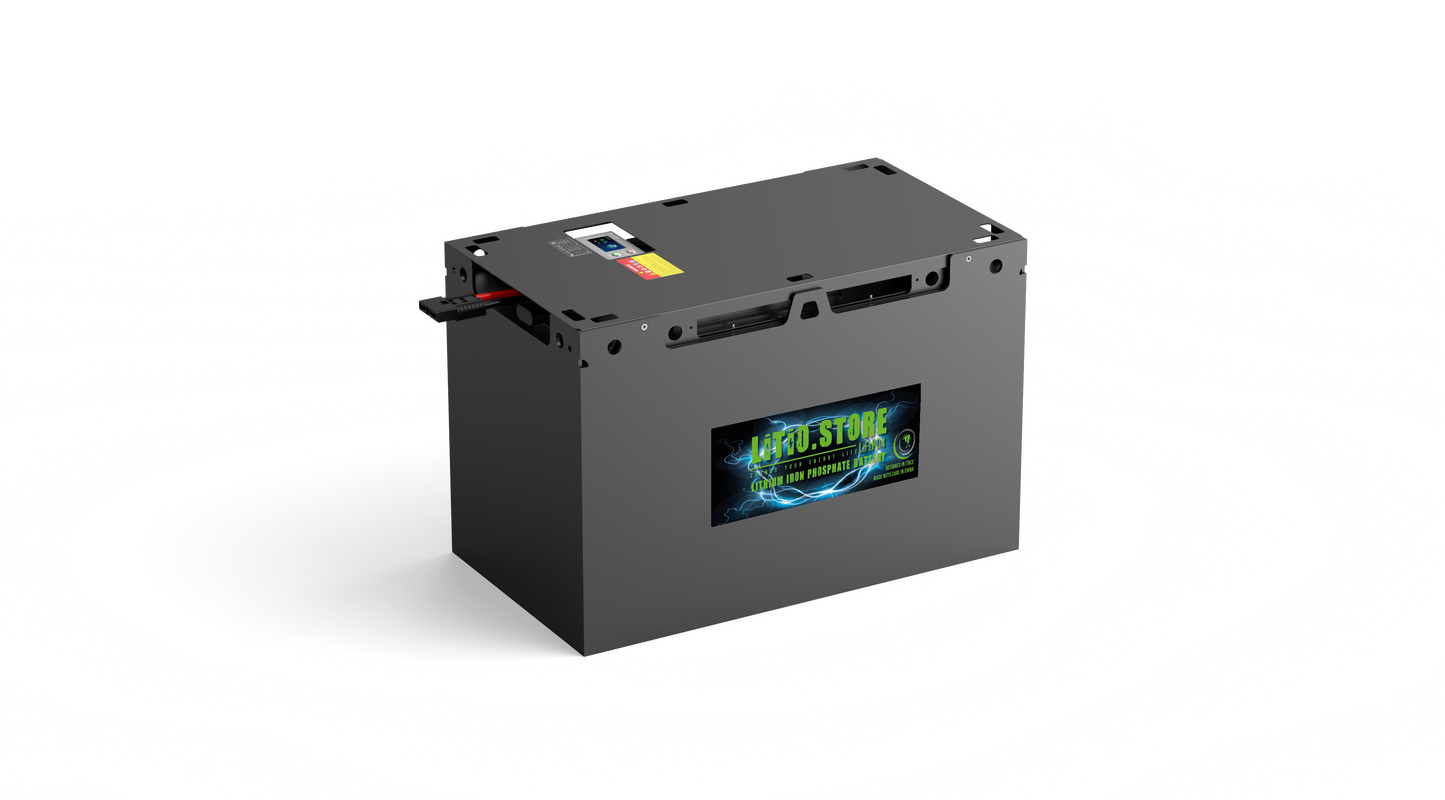 Batteria LiFePO4 80V 690Ah per Carrelli Elevatori 500A BMS 55200Wh 4G serie Forklift Litio Store