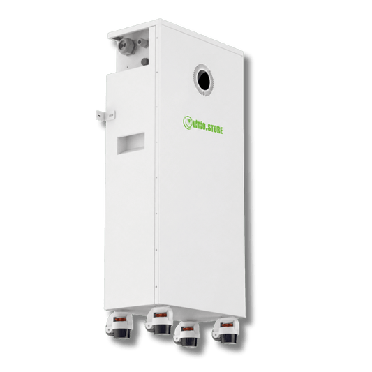 Batteria di accumulo 51.2V 314Ah 16kWh waterproof IP65 con Estintore Interno fino a 256kWh per casa industria Litio Store