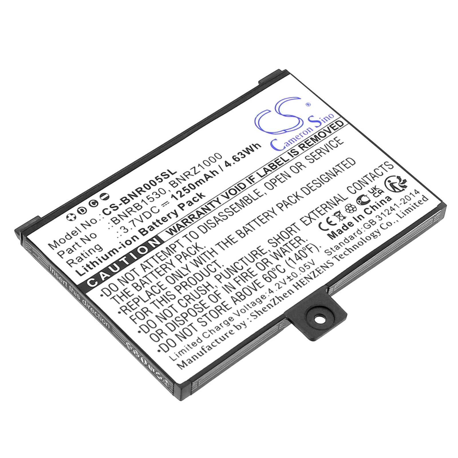 Batteria Li-ion 3.7V 1100mAh - CS-ABD002SL