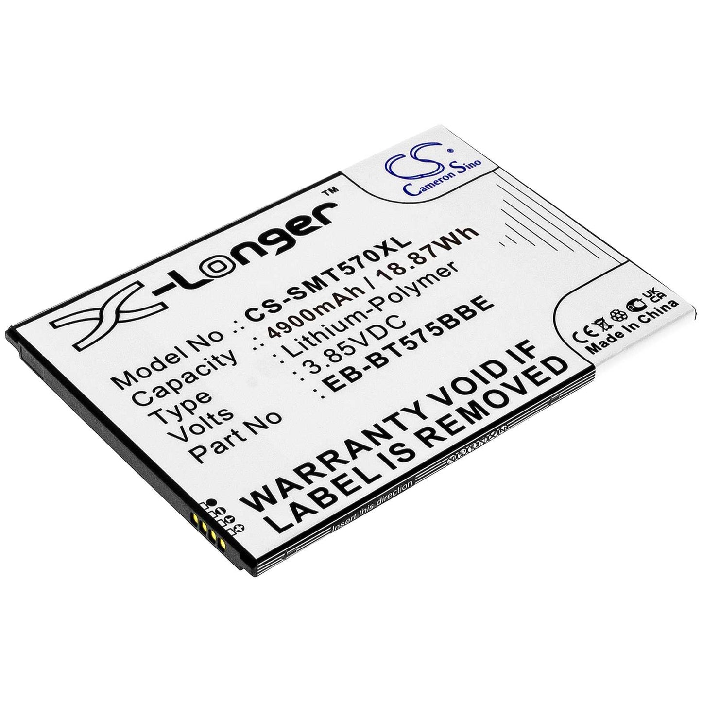 Batteria Li-Polymer 3.8V 6300mAh - CS-ABD102SL
