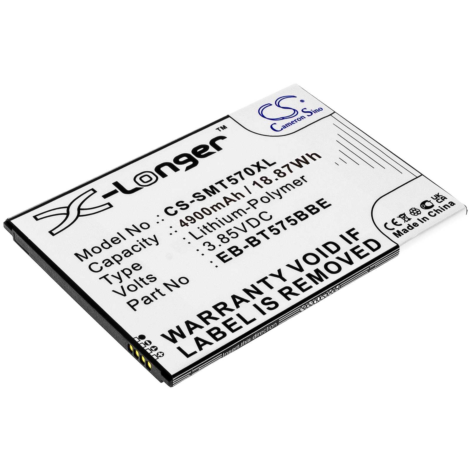 Batteria Li-Polymer 3.8V 6300mAh - CS-ABD102SL