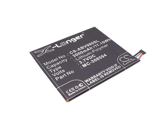 Batteria Li-Polymer 3.7V 3210mAh - CS-ABD980SL
