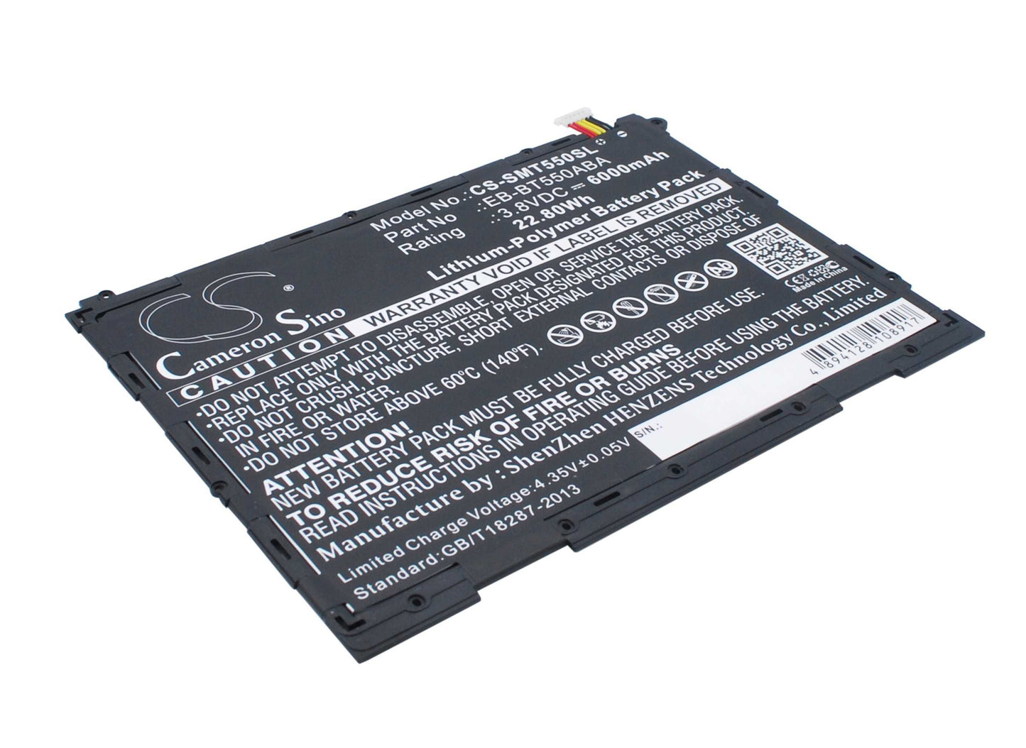 Batteria Li-Polymer 3.7V 4500mAh - CS-ACA183SL