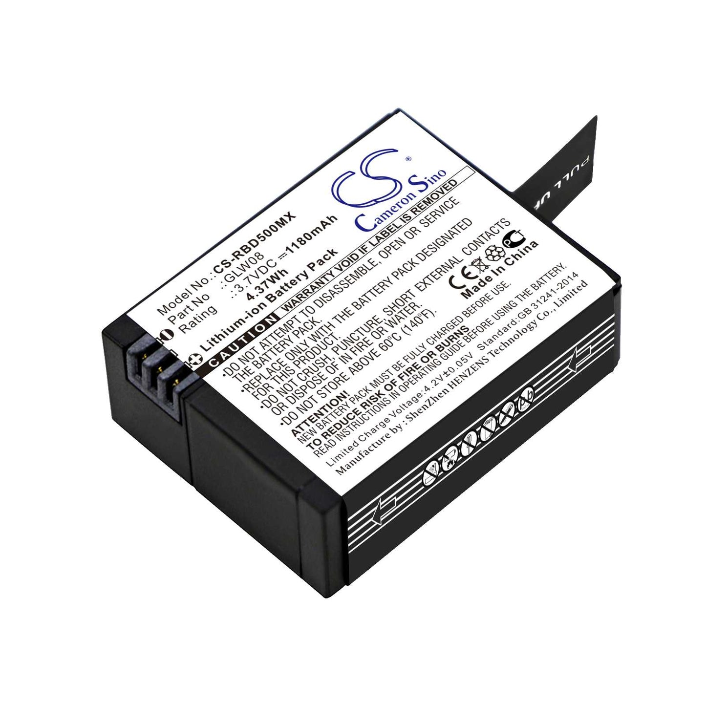 Batteria Li-Polymer 3.7V 600mAh - CS-ACX100MC