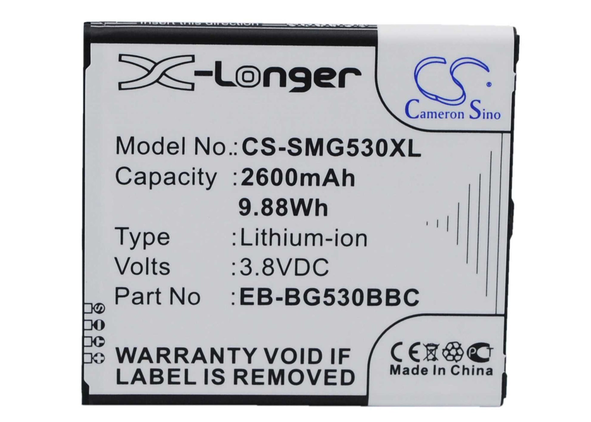 Batteria Li-ion 3.7V 1200mAh - CS-ACZ200SL