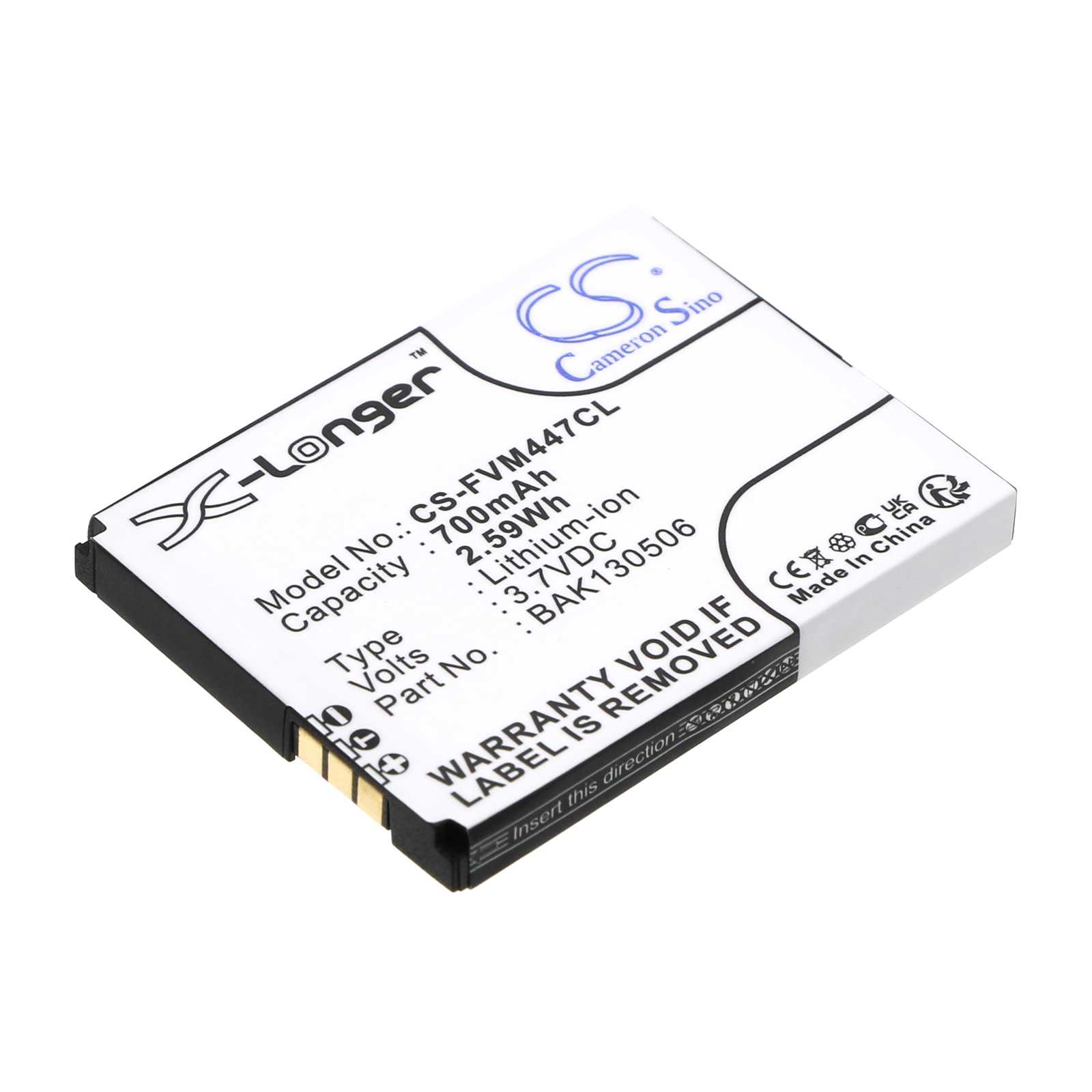 Batteria Ni-MH 1.2V 2000mAh - CS-ALM406CL