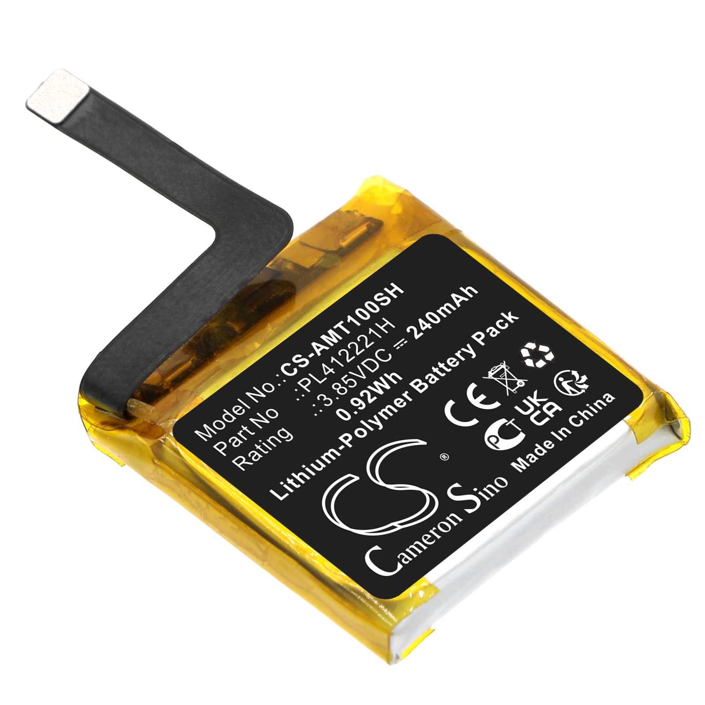 Batteria Li-Polymer 3.8V 390mAh - CS-AMR919SH