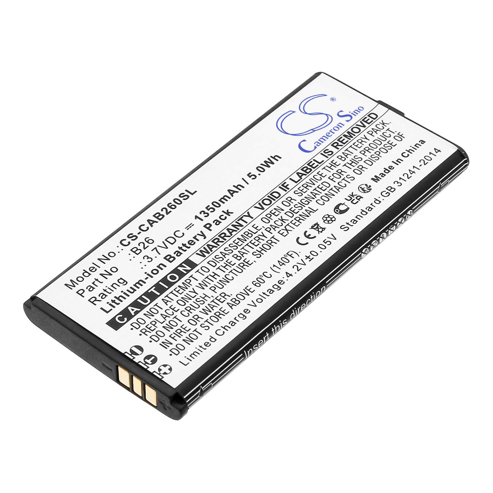 Batteria Li-Polymer 3.8V 1500mAh - CS-BEL720SL