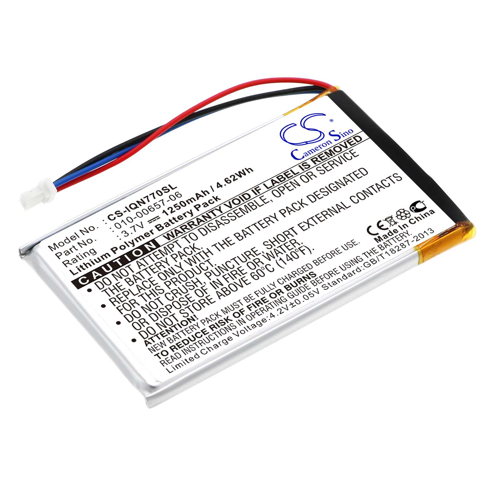 Batteria Li-ion 3.7V 720mAh - CS-BKZ201SL