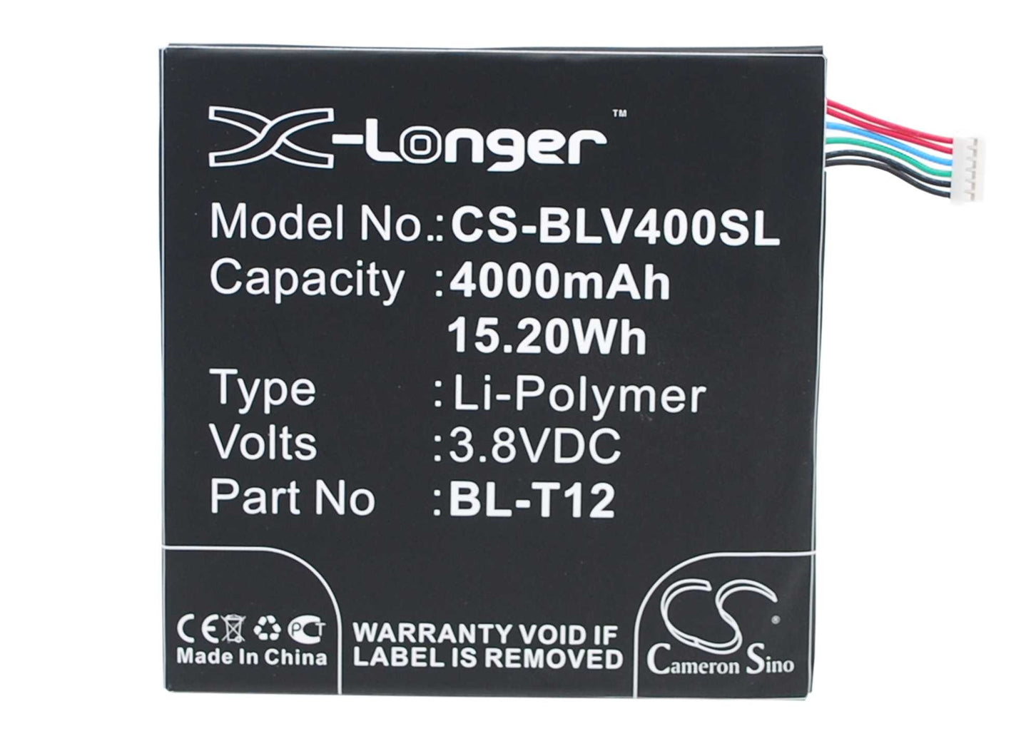 Batteria Li-Polymer 3.7V 4200mAh - CS-BLV490SL