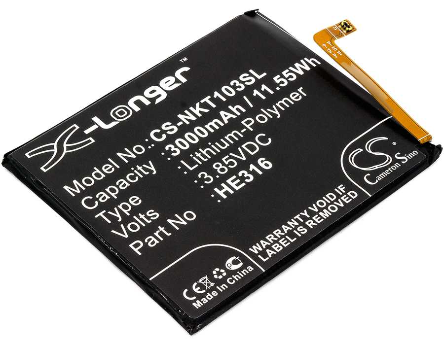 Batteria Li-Polymer 3.85V 3400mAh - CS-BRK100SL