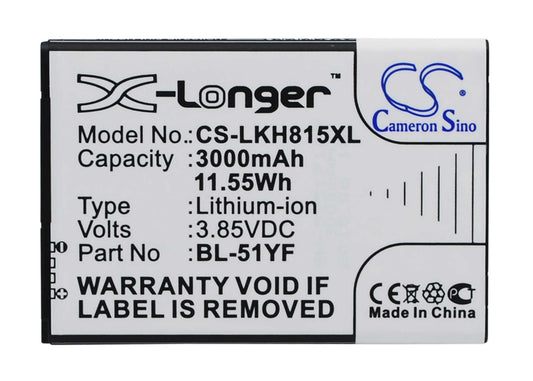 Batteria Li-Polymer 3.8V 3400mAh - CS-BRQ300SL