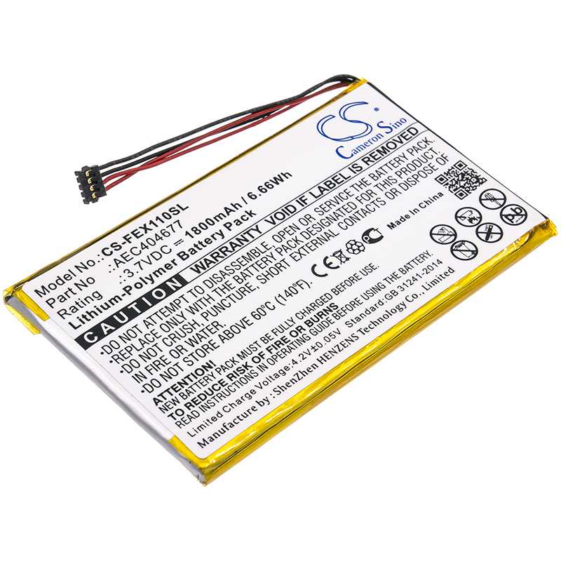 Batteria Li-ion 3.7V 2600mAh - CS-CVA143SL