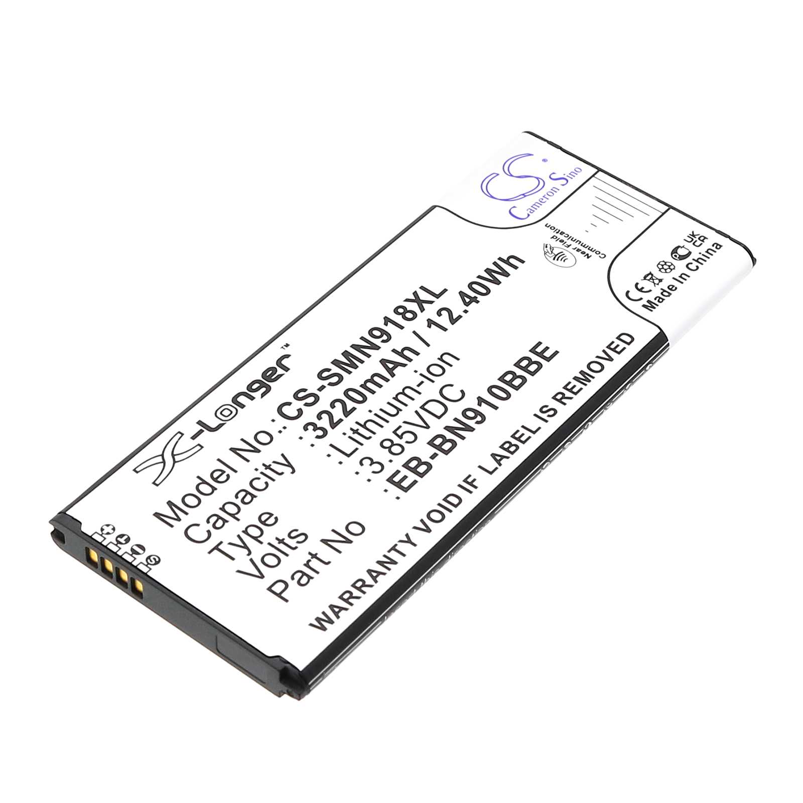 Batteria Li-ion 3.7V 1200mAh - CS-DEP413SL