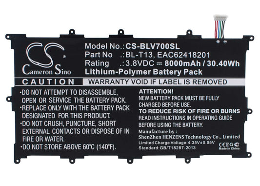 Batteria Li-Polymer 7.4V 4850mAh - CS-DEV110SL
