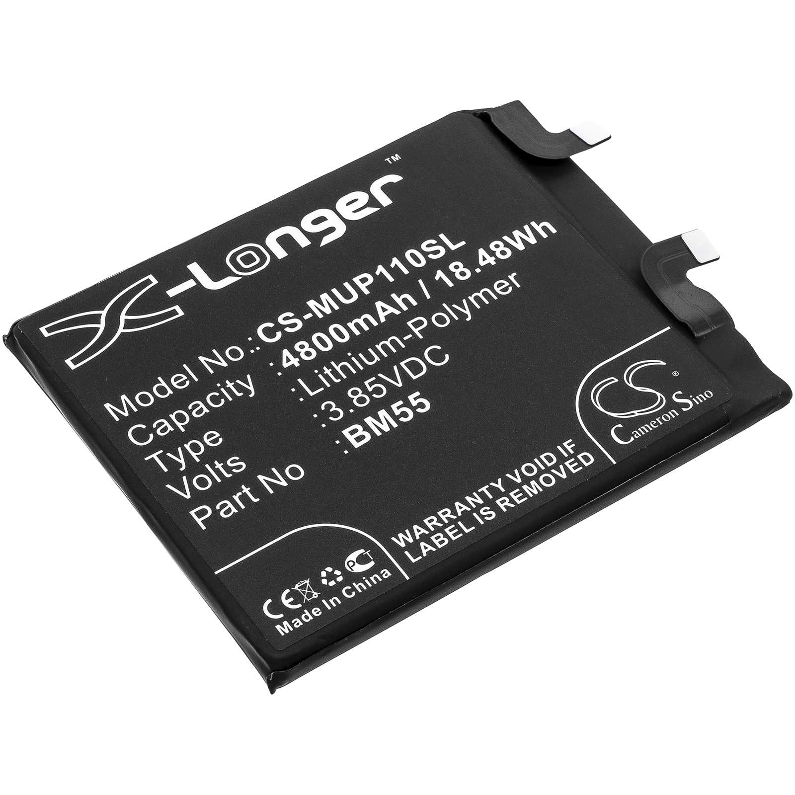 Batteria Li-ion 3.7V 950mAh - CS-EAV500SL