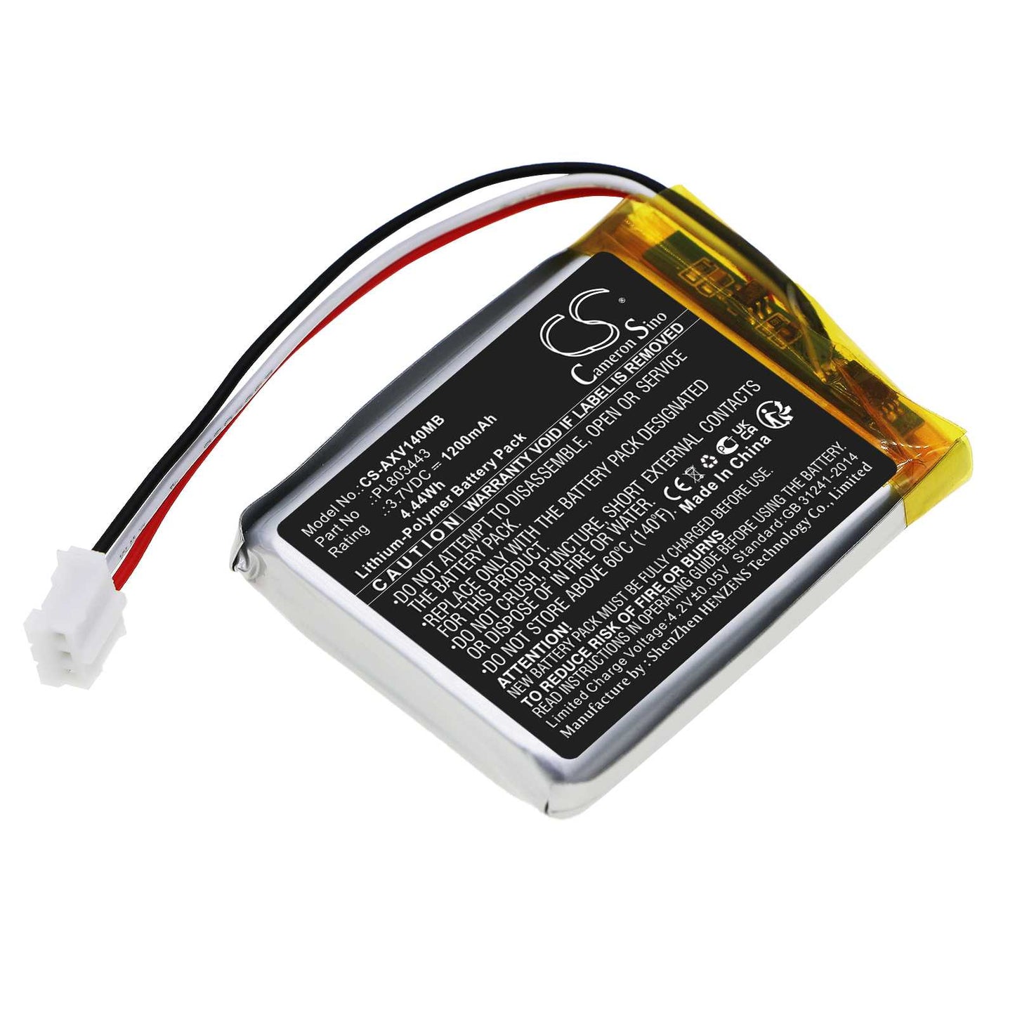 Batteria Li-ion 3.7V 5200mAh - CS-EFT832MB
