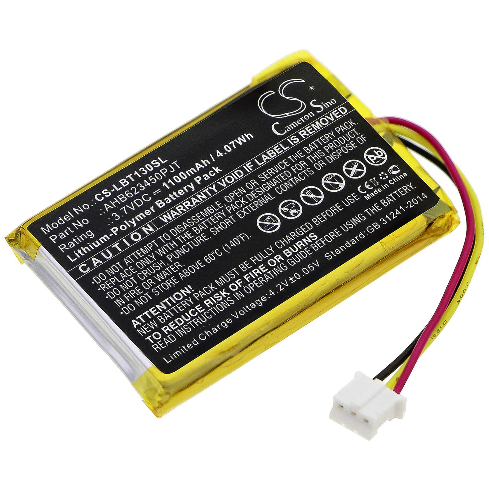 Batteria Li-ion 3.7V 810mAh - CS-ETX600SL