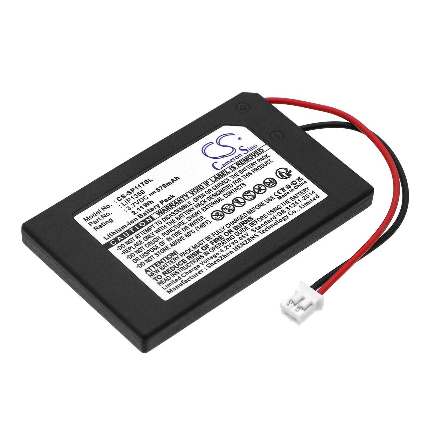 Batteria Li-Polymer 3.7V 460mAh - CS-GBMSL