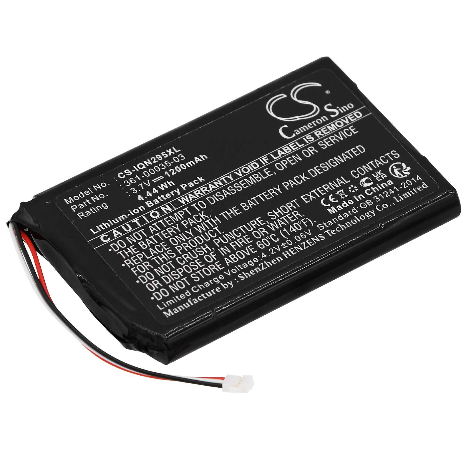 Batteria Li-Polymer 3.7V 1250mAh - CS-GMD560SL