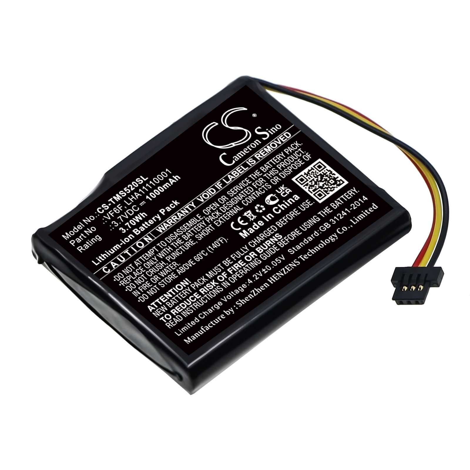 Batteria Li-Polymer 3.7V 150mAh - CS-GME130SL