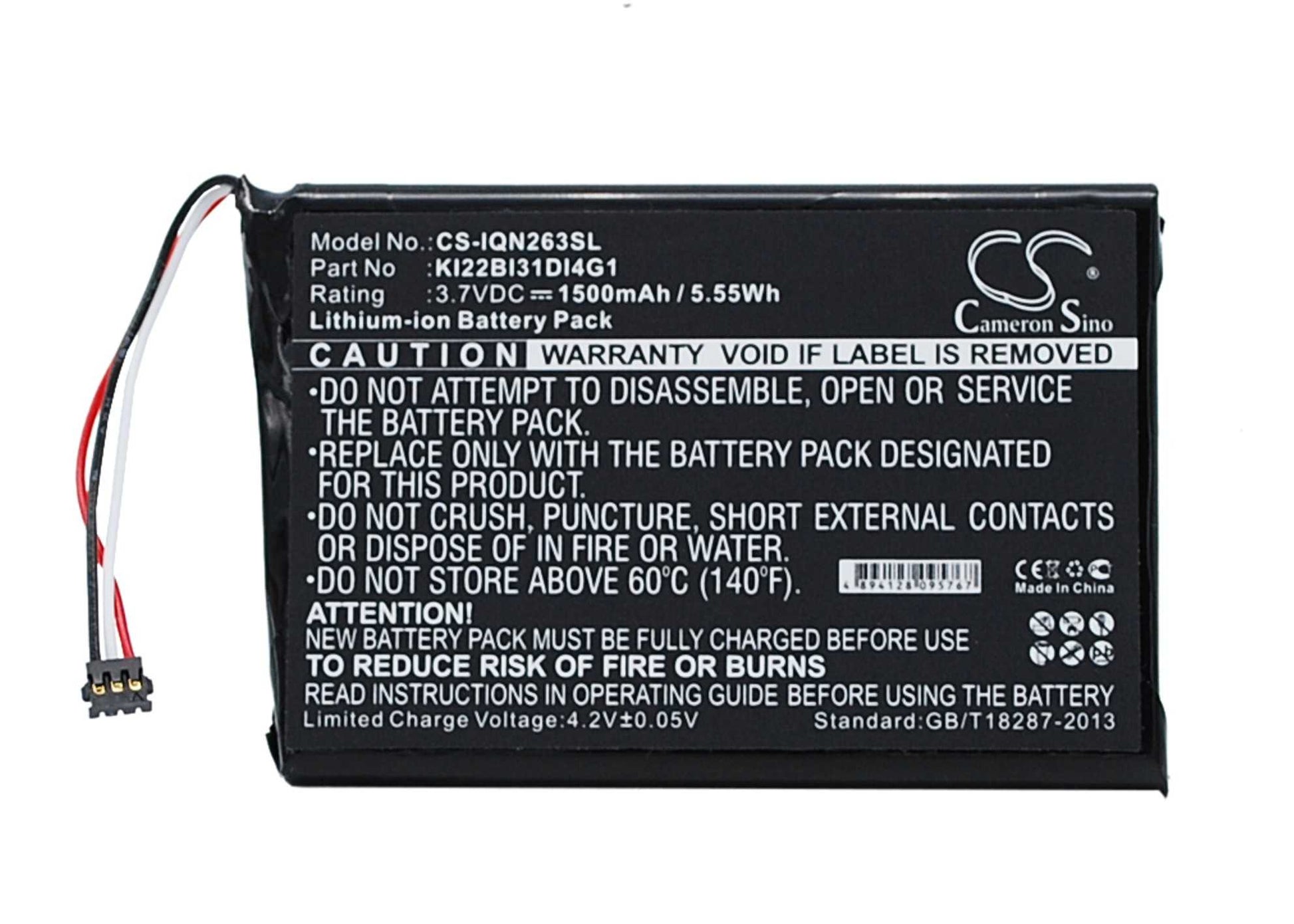 Batteria Li-ion 3.7V 1050mAh - CS-GMG800SL
