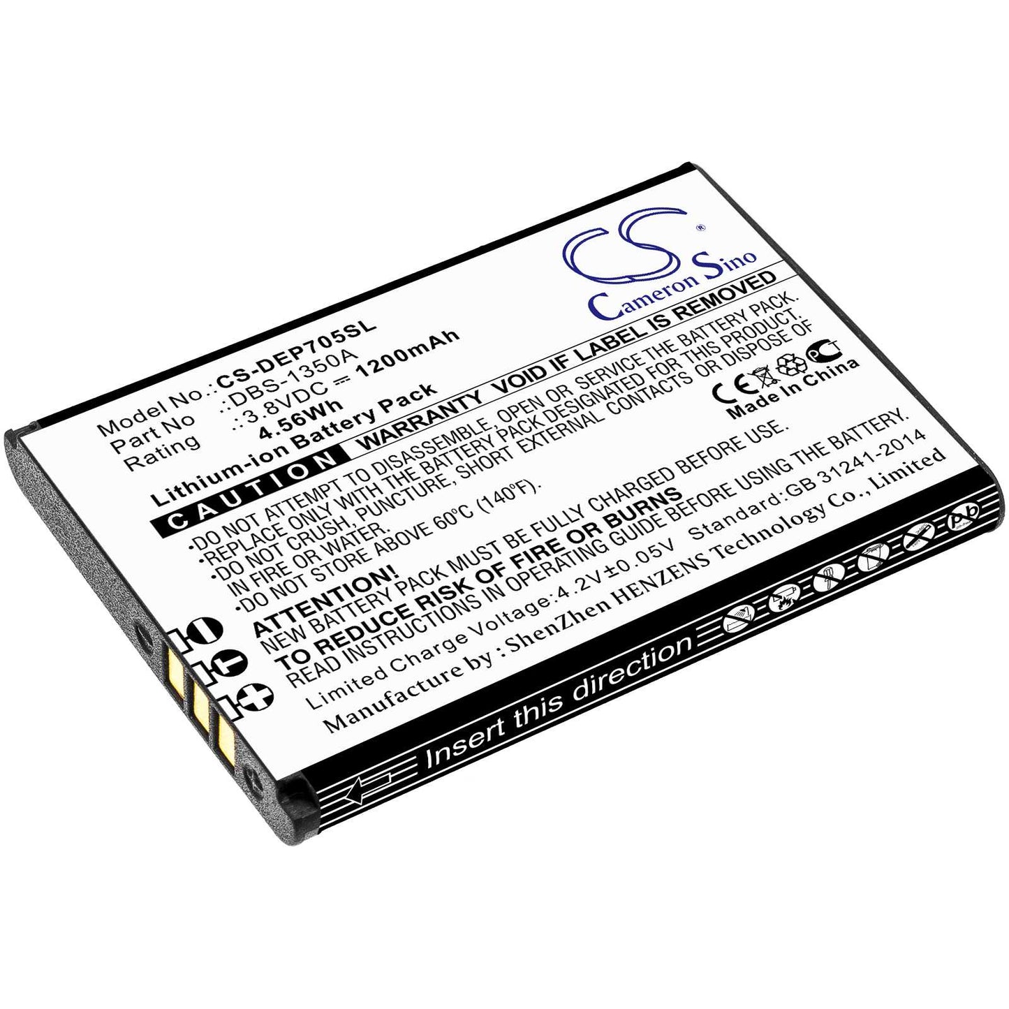 Batteria Li-Polymer 3.85V 3050mAh - CS-GPW425SL