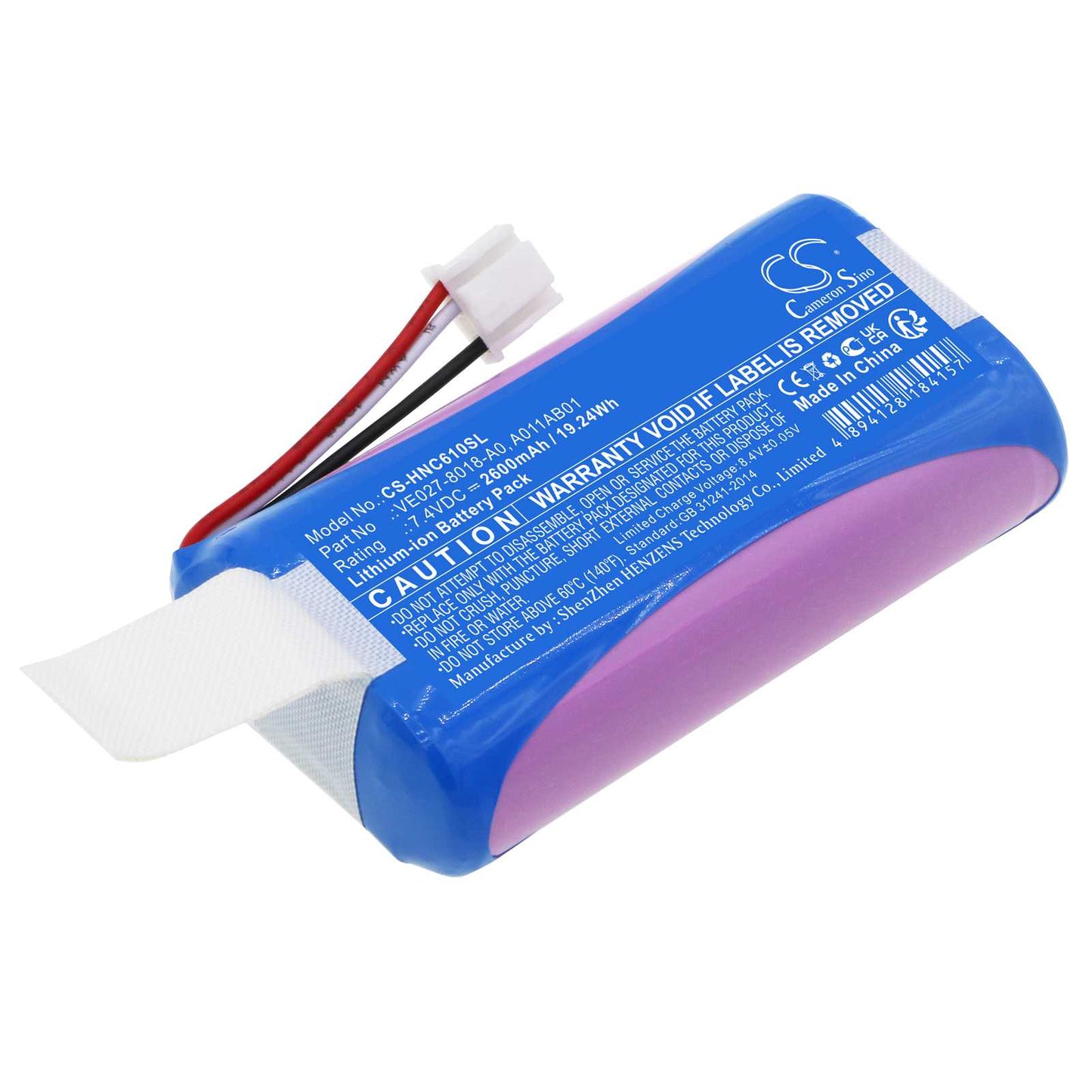 Batteria Li-ion 7.4V 3350mAh - CS-HNC610XL