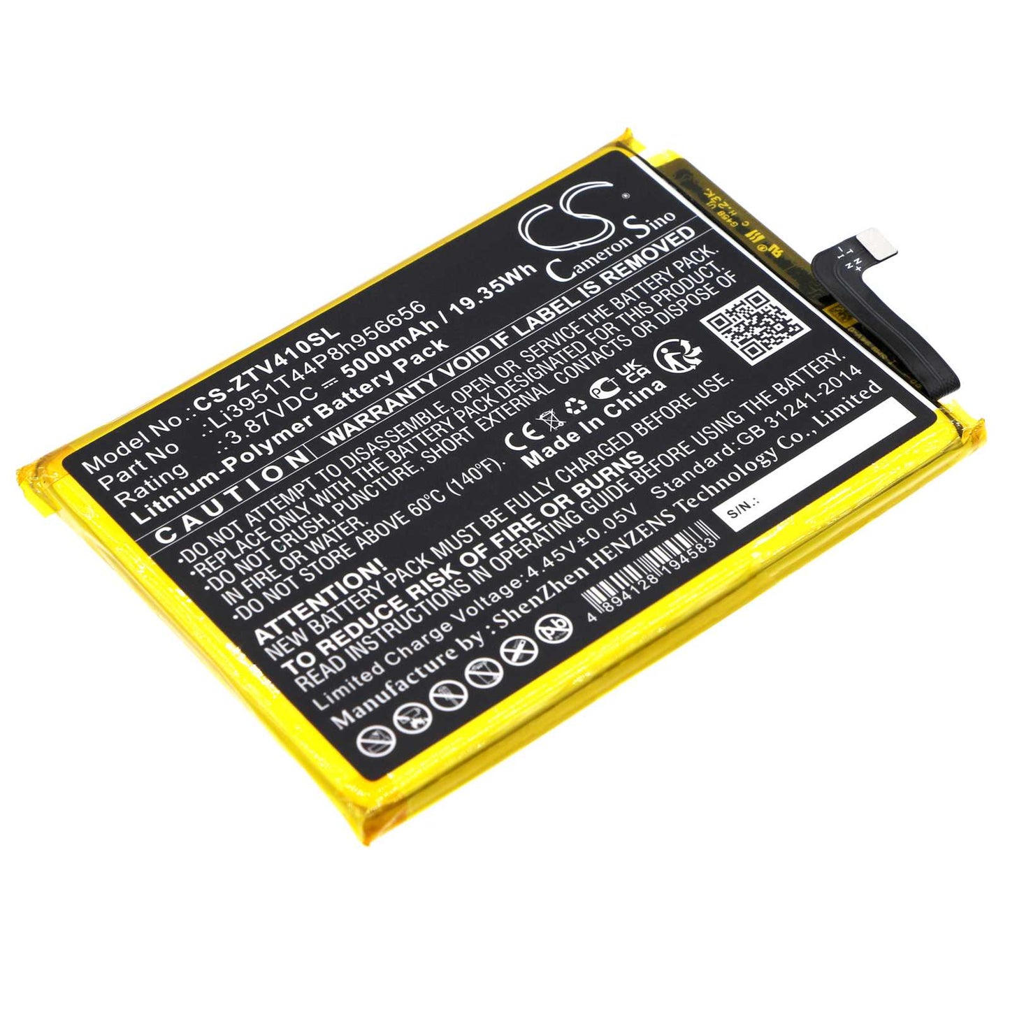 Batteria Li-Polymer 3.87V 4900mAh - CS-HNX600SL
