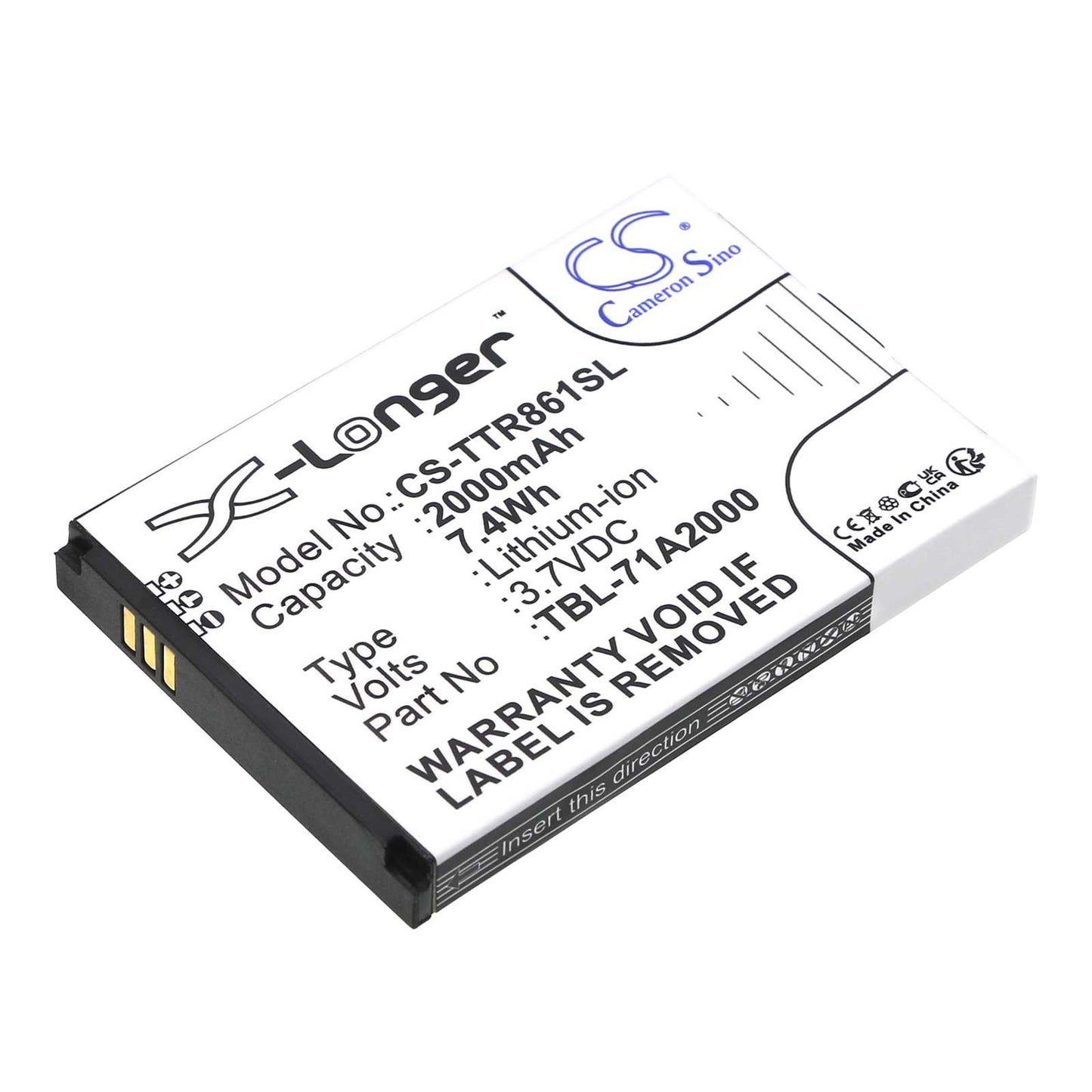 Batteria Li-ion 3.7V 3400mAh - CS-HUE577SL