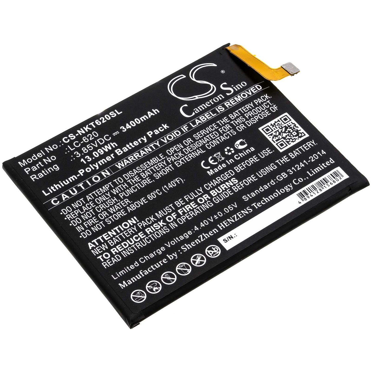 Batteria Li-Polymer 3.83V 3100mAh - CS-IPH110SL