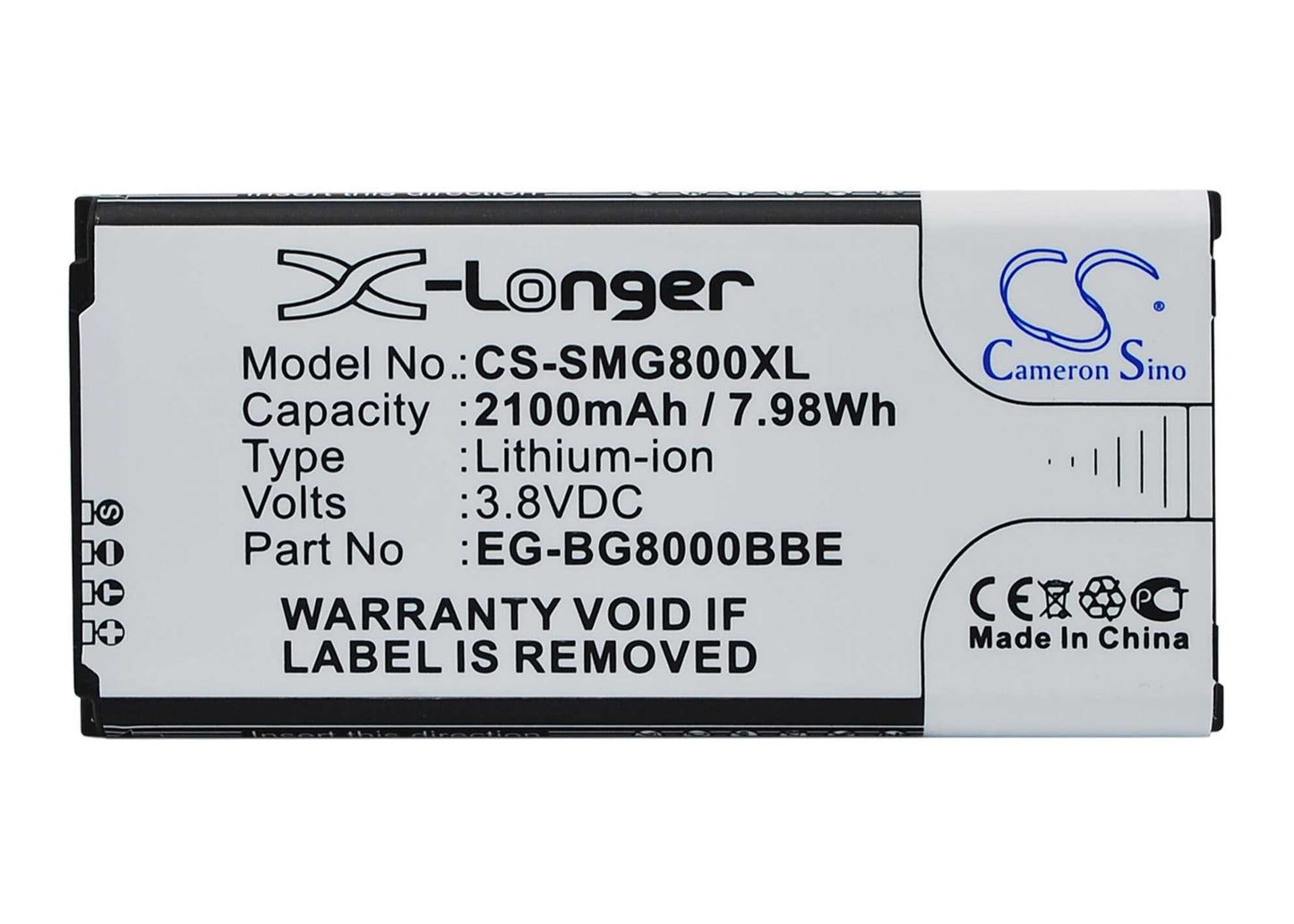 Batteria Li-Polymer 3.82V 1800mAh - CS-IPH600SL