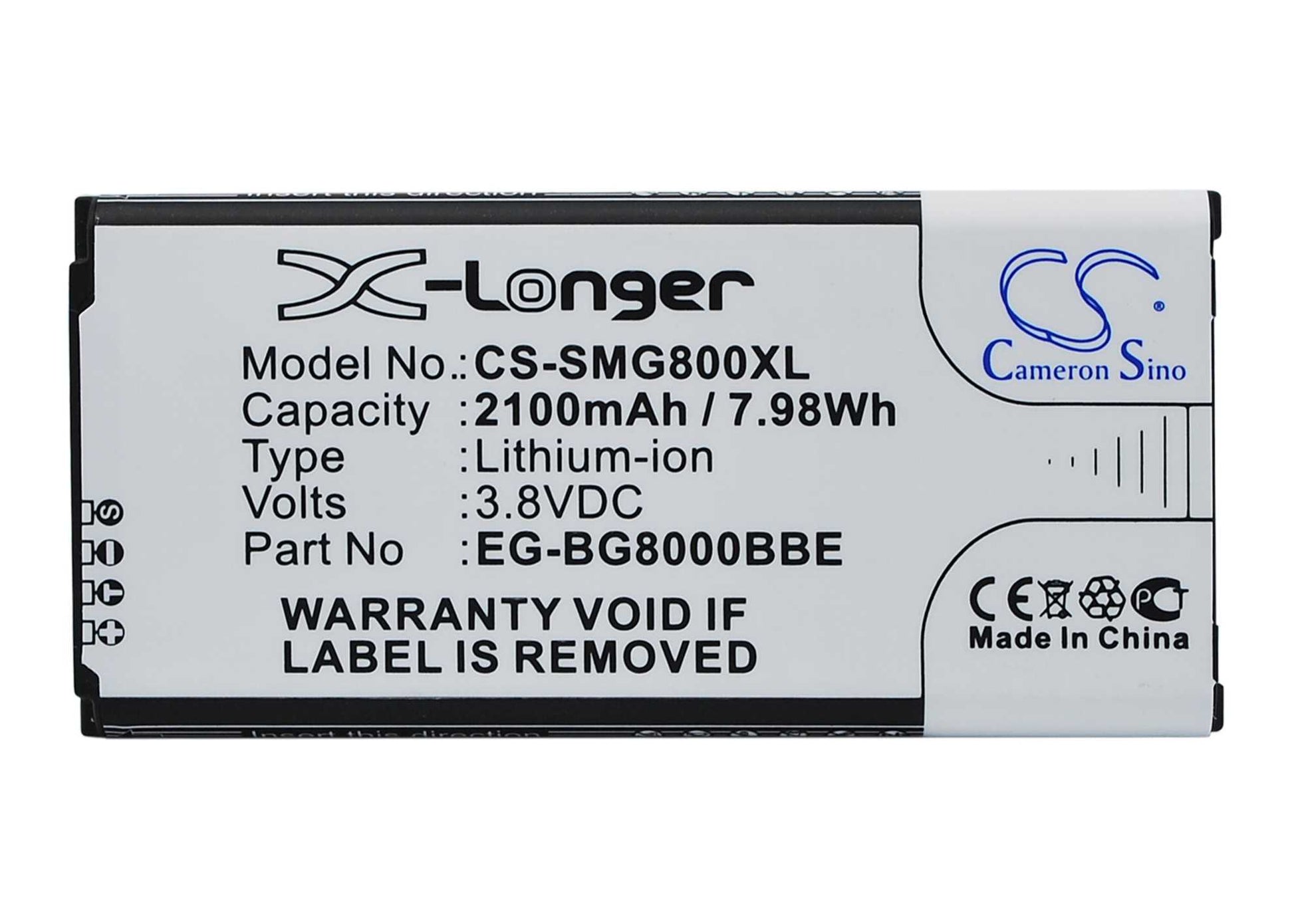 Batteria Li-Polymer 3.82V 1800mAh - CS-IPH600SL