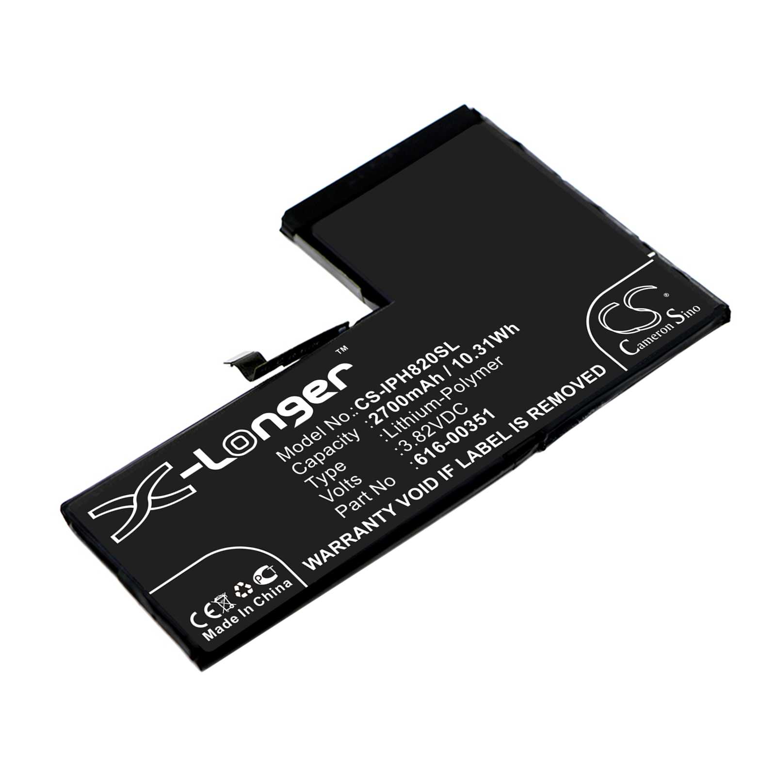 Batteria Li-Polymer 3.82V 2690mAh - CS-IPH810SL