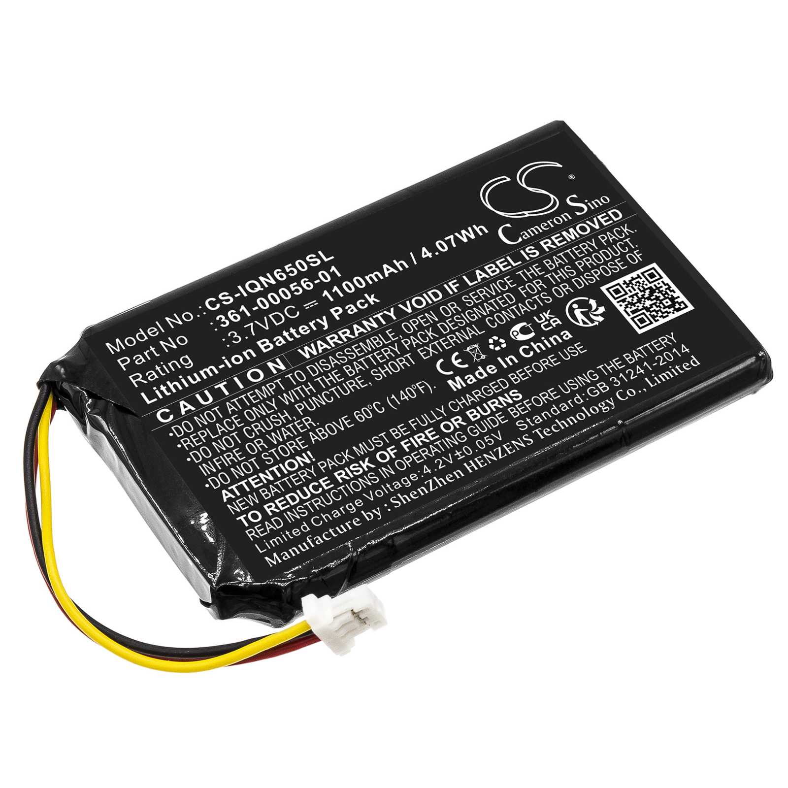 Batteria Li-ion 3.7V 1000mAh - CS-IQN253SL