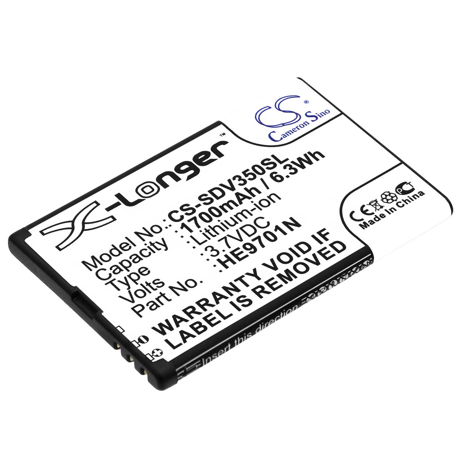 Batteria Li-ion 3.7V 1200mAh - CS-IQN295XL